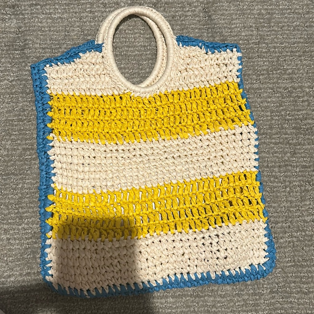 Raffia Zara purse